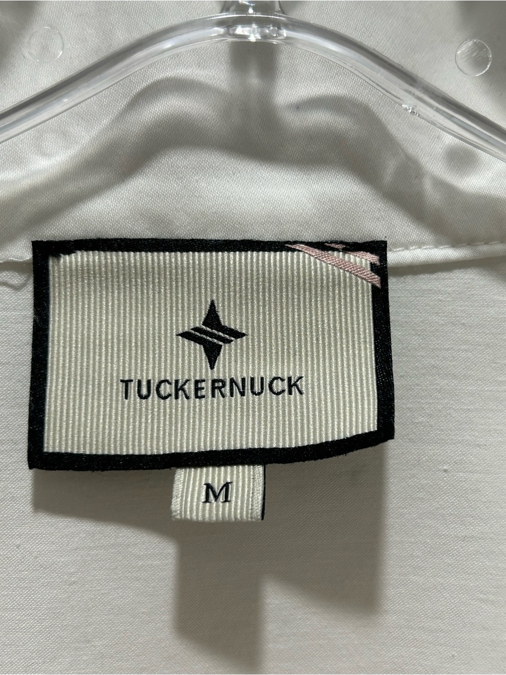 Tuckernuck Blanc Willow White Blouse of Cotton Poplin with 3/4 Sleeves - Medium - Picture 4 of 9